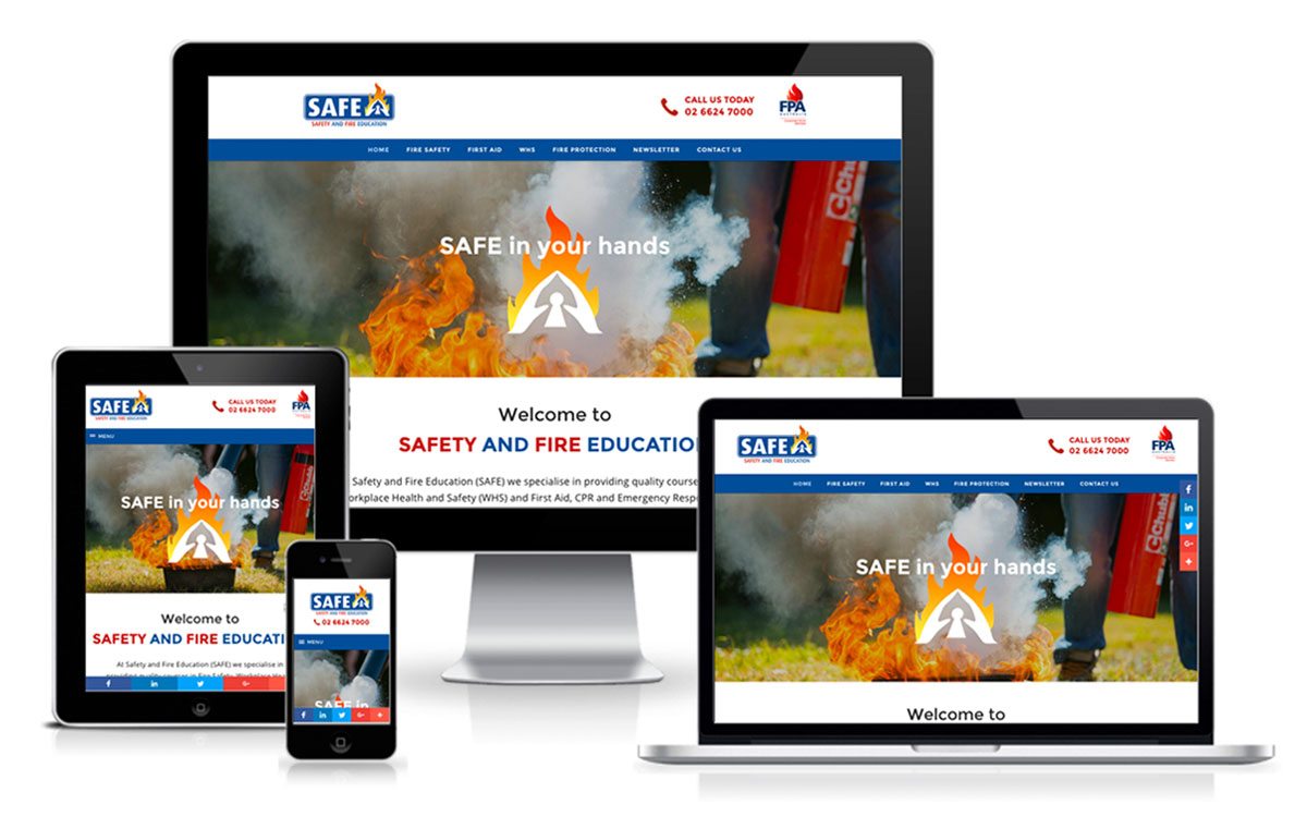 Website Design Lismore for Safety and Fire Education